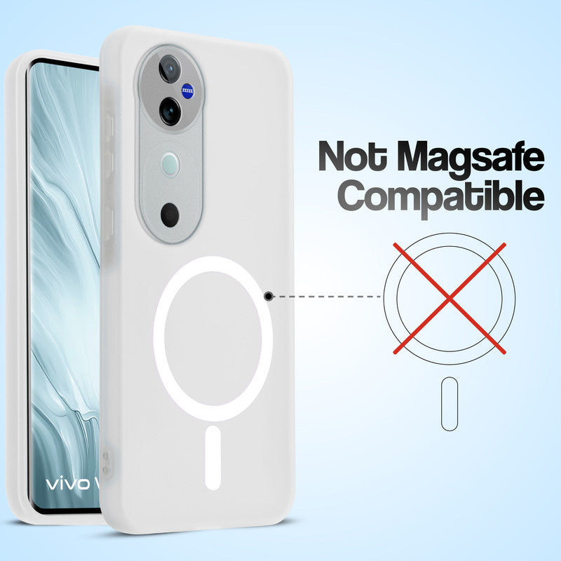 Classic Matte Silicone Back Case for Vivo V40 Pro 5G