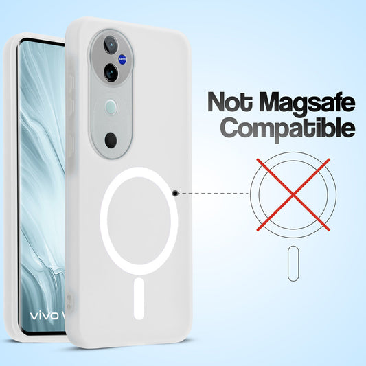 Classic Matte Silicone Back Case for Vivo V40 Pro 5G