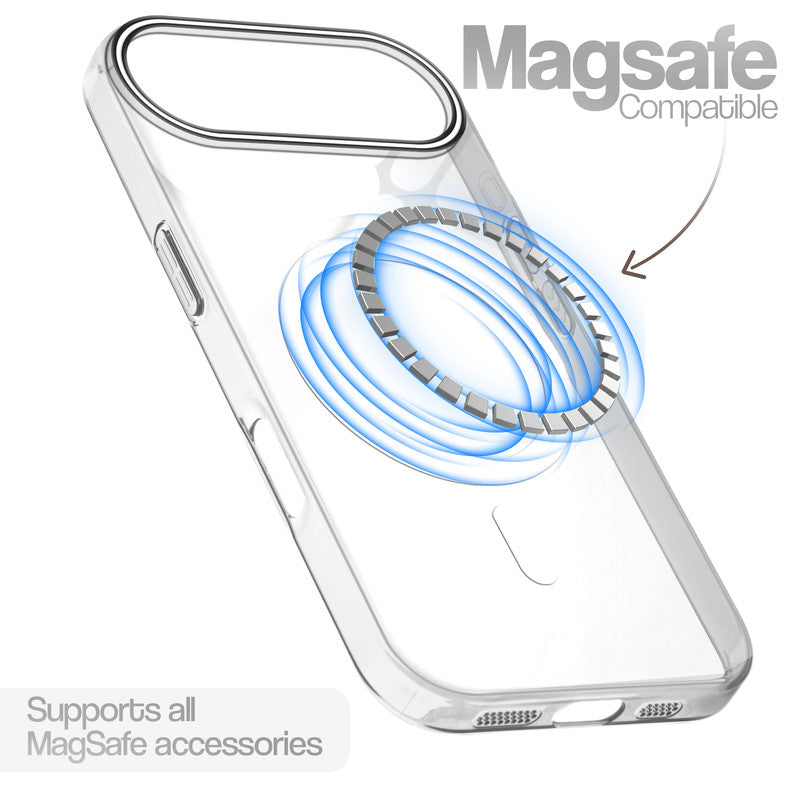 Anti-Yellow Colored Camera Line Case Support Wireless Charging Back Cover For Apple iPhone 17 Air