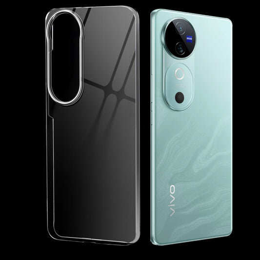 Crystal Shield Hard Case with Anti-Yellowing and Colorful Camera Guard for Vivo V40 5G