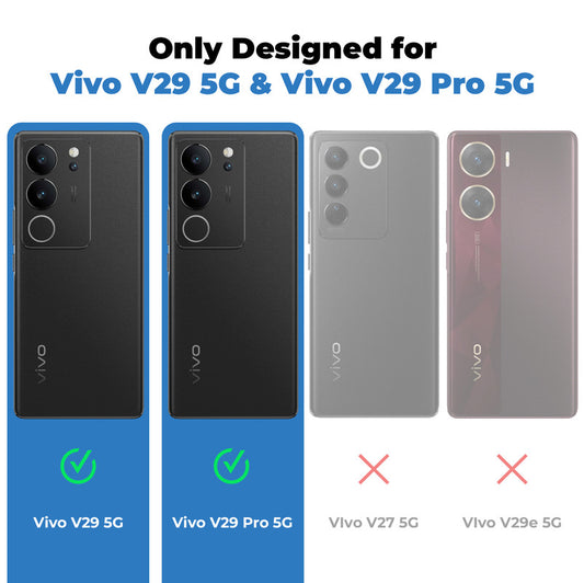 New Elegant Frosted Matte Slim Back With MagSafe Support Back Case For Vivo V29 5G