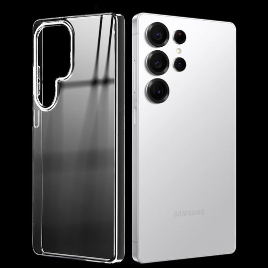 Crystal Shield Hard Case with Anti-Yellowing and Colorful Camera Guard for Samsung S22 Ultra 5G