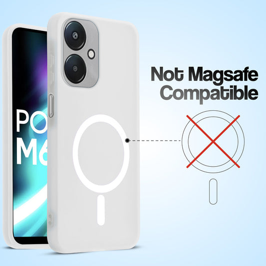 Classic Matte Silicone Back Case for Poco M6 5G