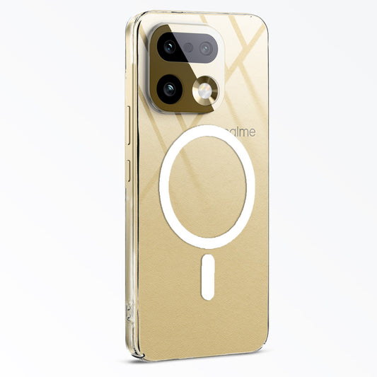 Colored Transparent Anti-Yellowing Magnetic Accessory Support Case For Realme 16 Pro Plus 5G