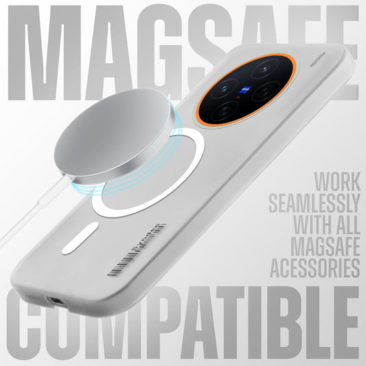 Elegant Colorful Frosted Matte Back With MagSafe Support Back Case For Vivo X200 5G