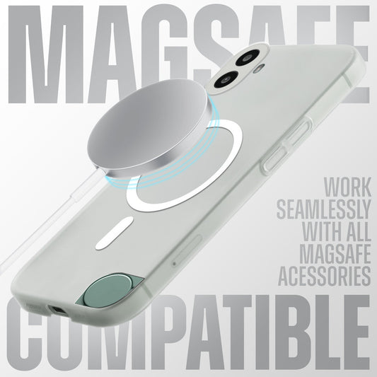 Sleek Frosted Matte Hard Back With MagSafe Compatible Back Case for CMF By Nothing Phone 1