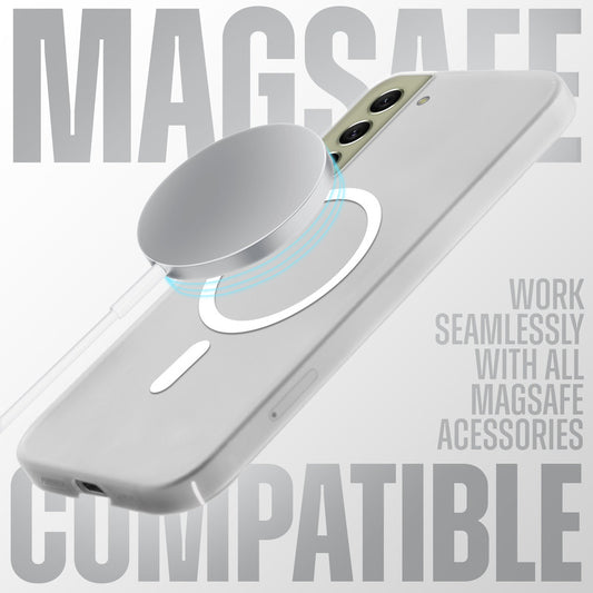 Sleek Frosted Matte Hard Case with MagSafe Support For Samsung S21 FE 5G