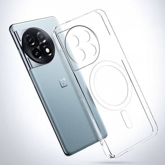 Crystal Clear Hard Back Anti-Yellowing with MagSafe Compatibility Phone Case For OnePlus 11 5G