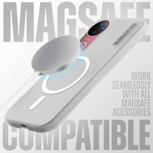 New Elegant Frosted Matte Slim Back With MagSafe Support Back Case For Vivo V50 5G