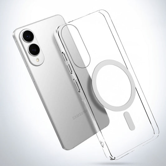 Colored Transparent Anti-Yellowing Magsafe Case For Samsung S25 Edge 5G