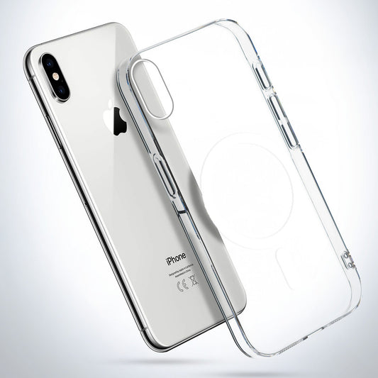 Colored Transparent Anti-Yellowing Magsafe Case For Apple iPhone X