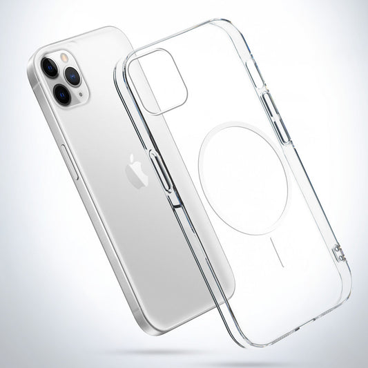 Crystal Clear Transparent Hard Back Anti-Yellowing with MagSafe Compatibility Phone Case For Apple iPhone 11 Pro