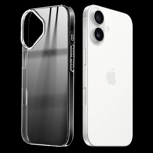 Crystal Shield Hard Case with Anti-Yellowing and Colorful Camera Guard for Apple iPhone 16