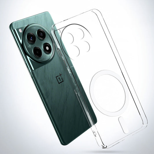 Crystal Clear Hard Back Anti-Yellowing with MagSafe Compatibility Phone Case For OnePlus 12 5G