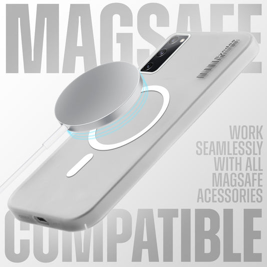 New Elegant Frosted Matte Slim Back With MagSafe Support Back Case For Samsung S20 FE 5G