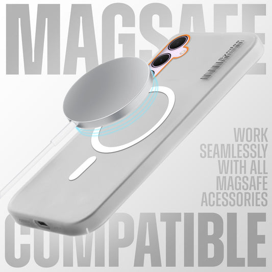 Elegant Colorful Frosted Matte Back With MagSafe Support Back Case For Samsung A35 5G
