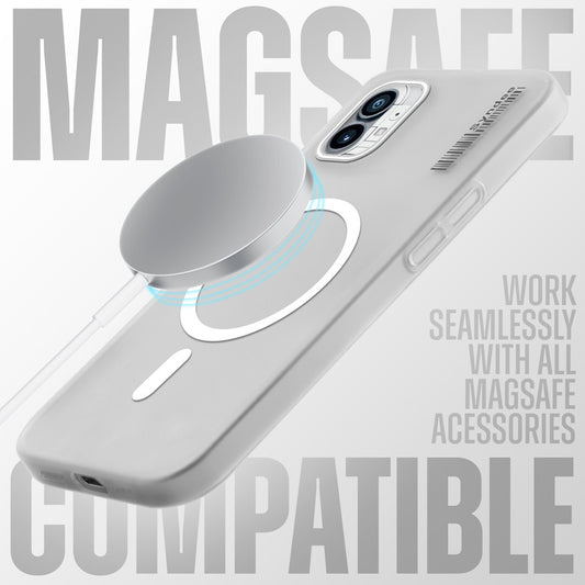 New Elegant Frosted Matte Slim Back With MagSafe Support Back Case For Nothing Phone 1