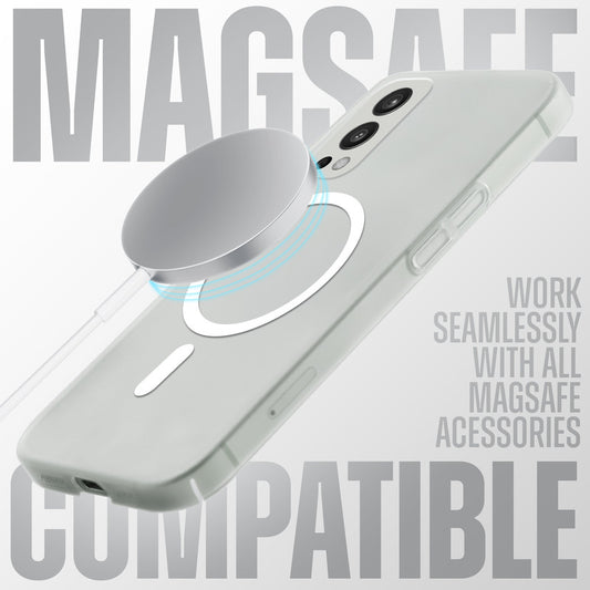 Sleek Frosted Matte Hard Back Cover With MagSafe Compatible Back Case for OnePlus Nord 2