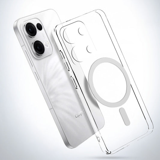 Crystal Clear Hard Back Anti-Yellowing with MagSafe Compatibility Phone Case For Oppo Reno 13 5G