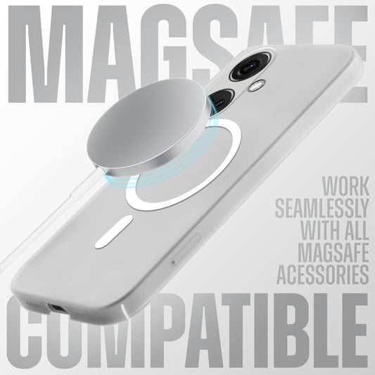 Sleek Frosted Matte Hard Back Cover With MagSafe Compatible Back Case for OnePlus Nord CE 3 5G