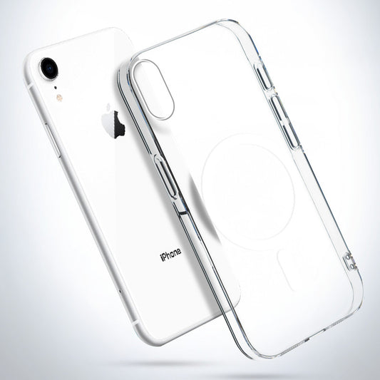 Crystal Clear Hard Back Anti-Yellowing with MagSafe Compatibility Phone Case For Apple iPhone XR