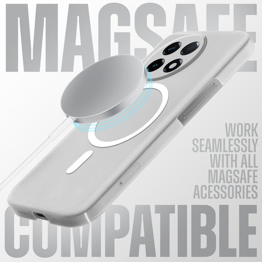 Sleek Frosted Matte Hard Back Cover With MagSafe Compatible Back Case for OnePlus 11 5G