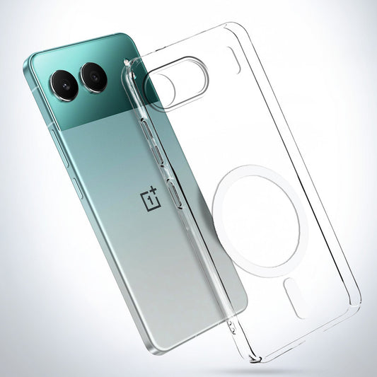 Crystal Clear Hard Back Anti-Yellowing with MagSafe Compatibility Phone Case For OnePlus Nord 4 5G