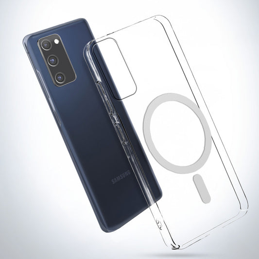 Crystal Clear Hard Back Anti-Yellowing with MagSafe Compatibility Phone Case For Samsung S20 FE 5G
