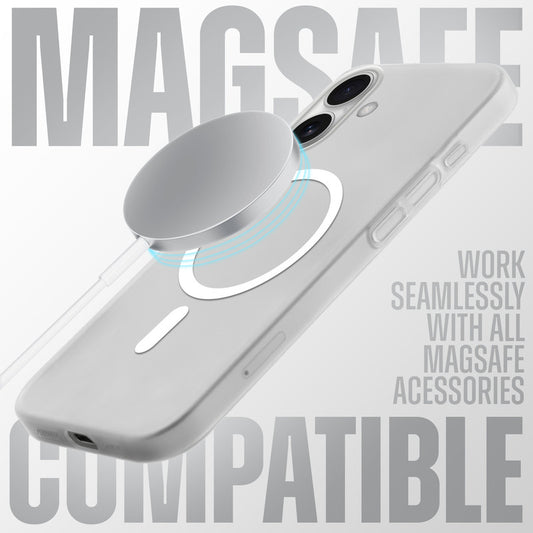 Sleek Frosted Matte Hard Case with MagSafe Support For Apple iPhone 16