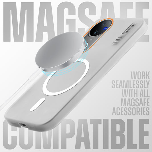 Elegant Colorful Frosted Matte Back With MagSafe Support Back Case For Vivo V50 5G
