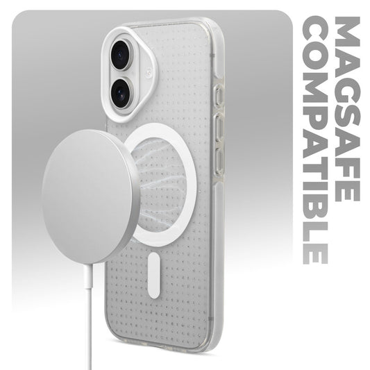 Stunning Dual Shade Starry MagSafe Hard Back Case for Apple iPhone 16 with Colourful Raised Camera Edges