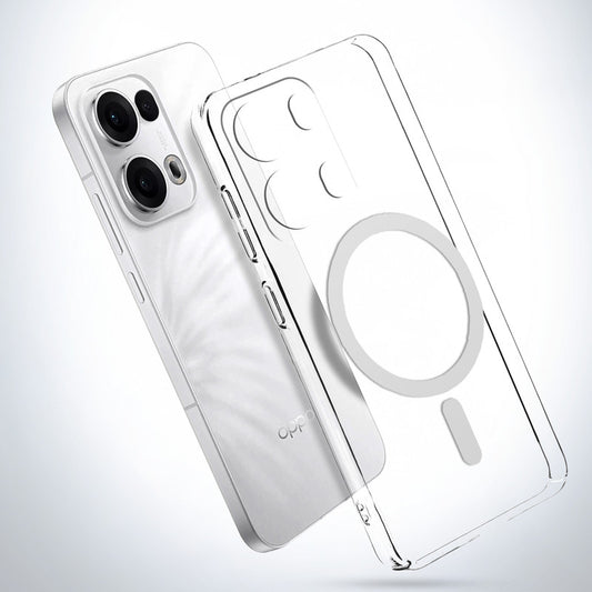 Crystal Clear Hard Back Anti-Yellowing with MagSafe Compatibility Phone Case For Oppo Reno 13 Pro 5G