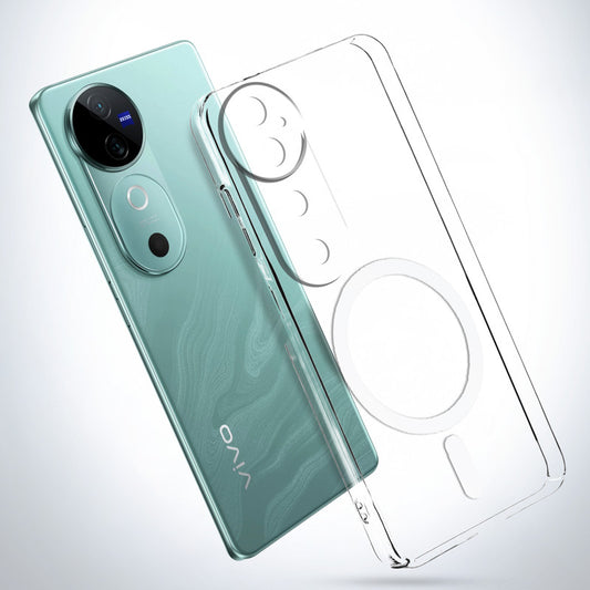 Crystal Clear Hard Back Anti-Yellowing with MagSafe Compatibility Phone Case For Vivo V40 5G