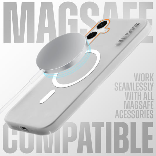 Elegant Frosted Matte Slim Back With MagSafe Support Back Case For Samsung S24 FE 5G