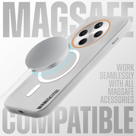 Elegant Colorful Frosted Matte Back With MagSafe Support Back Case For Oppo Find X8 5G