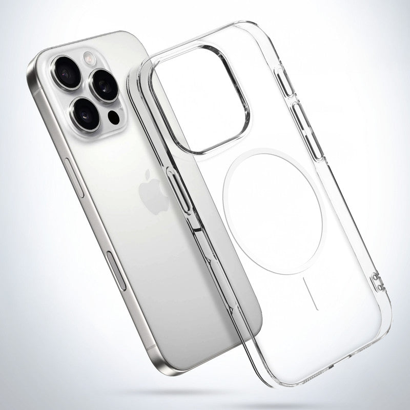 Crystal Clear Transparent Hard Back Anti-Yellowing Case with Wireless Charging Support Compatibility Phone Case For Apple iphone 16 Pro Max