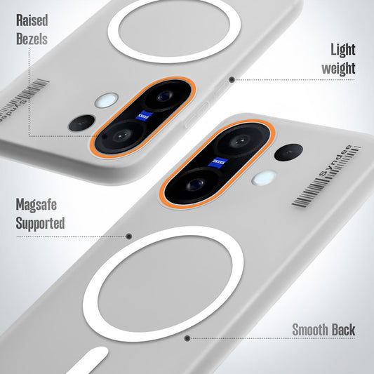 Elegant Colorful Frosted Matte Back With MagSafe Support Back Case For Vivo X200 FE 5G