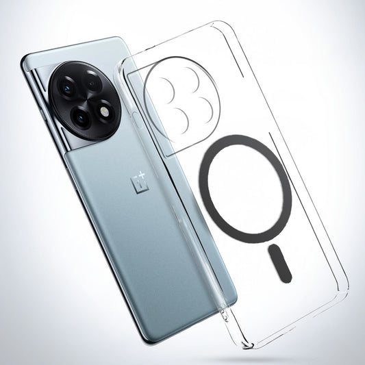 Crystal Clear Hard Back Anti-Yellowing with MagSafe Compatibility Phone Case For OnePlus 11R 5G