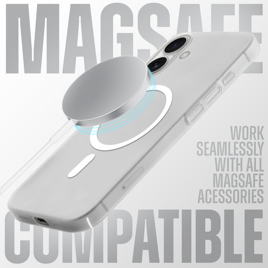 Slim Matte MagSafe Back Casefor Apple iPhone 16