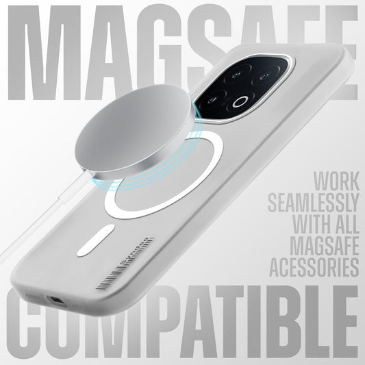 New Elegant Frosted Matte Slim Back With MagSafe Support Back Case For iQOO 13 5G