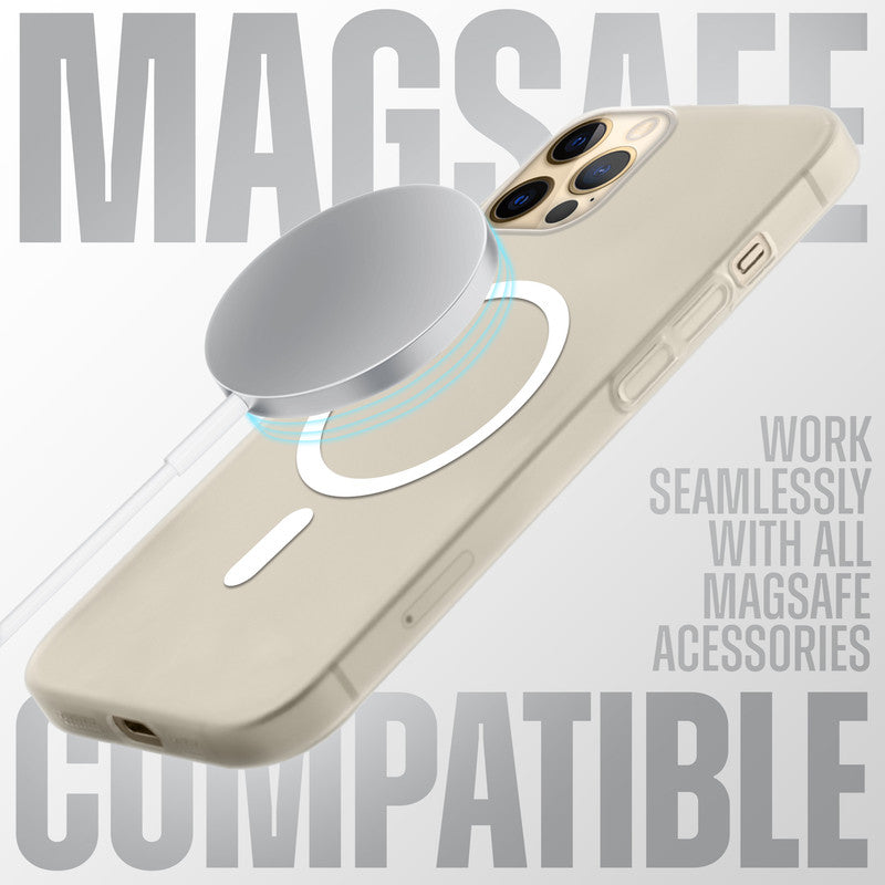 Slim Matte Wireless Charging Support Back Cover for Apple iPhone 12 Pro Max