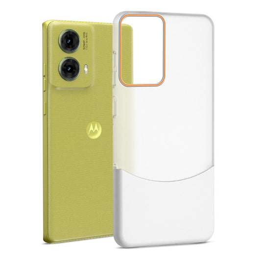 Frosted Case With 2-Cut Interlock For Motorola Moto G85
