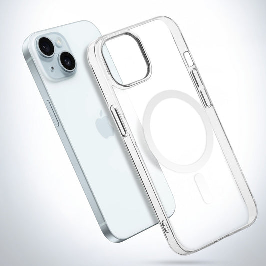 Crystal Clear Hard Back Anti-Yellowing with MagSafe Compatibility Phone Case For Apple iPhone 15