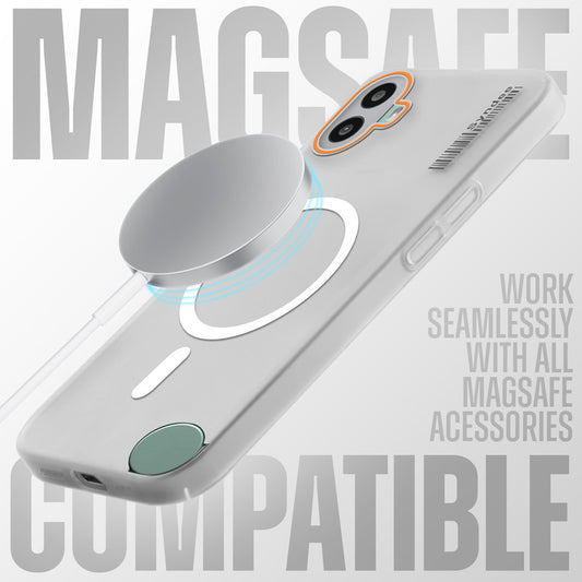 Elegant Colorful Frosted Matte Back With MagSafe Support Back Case For CMF Nothing Phone 1