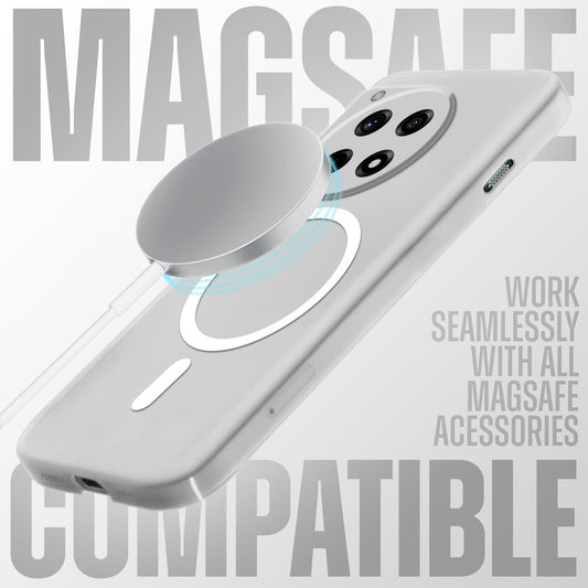 Sleek Frosted Matte Hard Case with MagSafe Support For OnePlus 12R 5G
