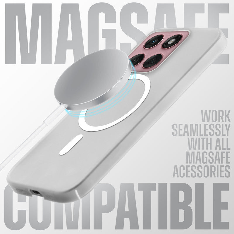Slim Matte Wireless Charging Support Back Cover for Motorola Moto Edge 60 Fusion 5G