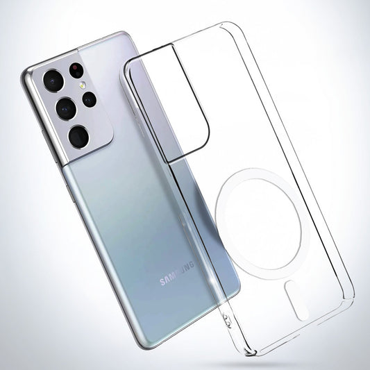 Colored Transparent Anti-Yellowing Magsafe Case For Samsung S21 Ultra 5G