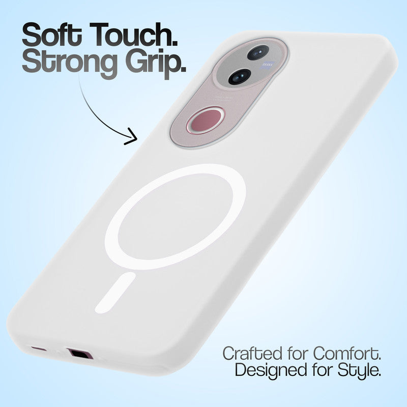 Classic Matte Silicone Back Case for Vivo T4R 5G