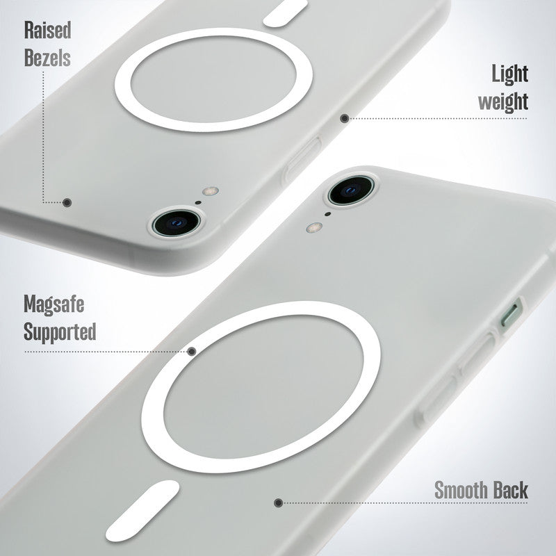 Slim Matte Wireless Charging Support Back Cover for Apple iPhone XR
