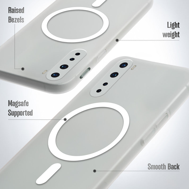 Frosted Slim Wireless Charging Support Case For OnePlus Nord